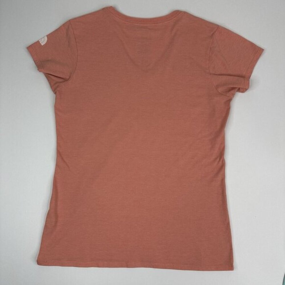The North Face Womens Athletic Slim Fit V-Neck Graphic T-Shirt Clay Pink Medium - Picture 6 of 15
